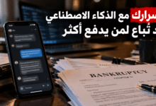 صورة تعبيرية عن مخاطر بيع محادثات الذكاء الاصطناعي وبيانات المستخدمين عند إفلاس الشركات.